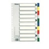 11610 lengeta de ndice Separador en blanco con pestaa Cartn  Polipropileno (PP) Multicolor