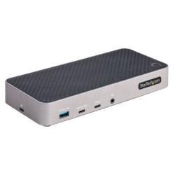 Docking Station USB-C para 3 Monitores - Dock USB Tipo C Triple HDMI/DP de 4K - Hub Ladrn 5x USB - GbE - PD 100W - Replicador de