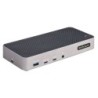 Docking Station USB-C para 3 Monitores - Dock USB Tipo C Triple HDMI/DP de 4K - Hub Ladrn 5x USB - GbE - PD 100W - Replicador de
