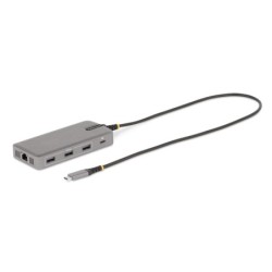 Adaptador Multipuertos USB-C para 3 Monitores - 4K 60Hz Doble + HDMI y DisplayPort 4K 30Hz - Hub USB de 3 Puertos - PD de 100W d