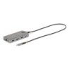 Adaptador Multipuertos USB-C para 3 Monitores - 4K 60Hz Doble + HDMI y DisplayPort 4K 30Hz - Hub USB de 3 Puertos - PD de 100W d