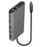 43323 base para porttil y replicador de puertos Almbrico USB 3.2 Gen 1 (3.1 Gen 1) Type-C Negro  Gris