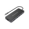 DONN15G base para porttil y replicador de puertos Almbrico USB 3.2 Gen 1 (3.1 Gen 1) Type-C Gris
