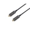 119462 Cable ptico activo USB-C a C  M/M  10m  PD 60W  4K/60Hz  10Gbps  Vdeo+Datos+PD