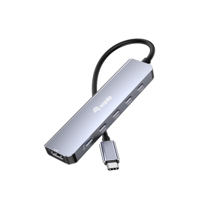 133499 base para porttil y replicador de puertos Almbrico USB 3.2 Gen 2 (3.1 Gen 2) Type-C Gris