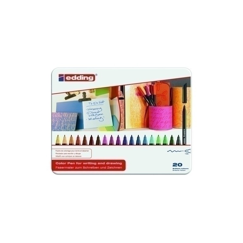 ROTUL.EDDING 1200 CAJA METAL de 20