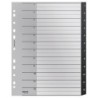 12090000 lengeta de ndice Separador numrico con pestaa Polipropileno (PP) Negro  Blanco