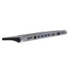 DOCKUSBC11 base para porttil y replicador de puertos Almbrico USB 3.2 Gen 1 (3.1 Gen 1) Type-C Plata