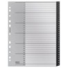 12180000 lengeta de ndice Separador numrico con pestaa Polipropileno (PP) Negro  Blanco