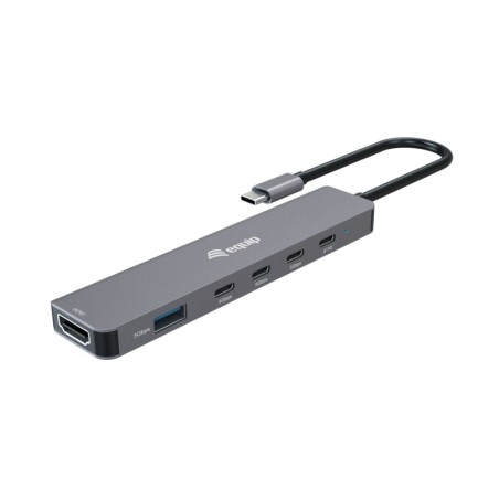 133500 base para porttil y replicador de puertos Almbrico USB 3.2 Gen 1 (3.1 Gen 1) Type-C Gris