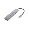 DONN33G base para porttil y replicador de puertos Almbrico USB 3.2 Gen 1 (3.1 Gen 1) Type-C Plata