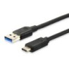 128343 Cable USB 3.2 Gen 1 C a A  M/M  0 25m  5Gbps  Negro