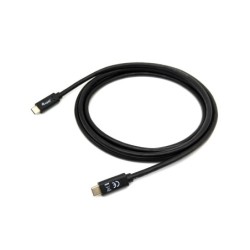 128346 Cable USB 3.2 Gen 1 C a C  M/M   1 0m  PD 60W  5Gbps  Negro
