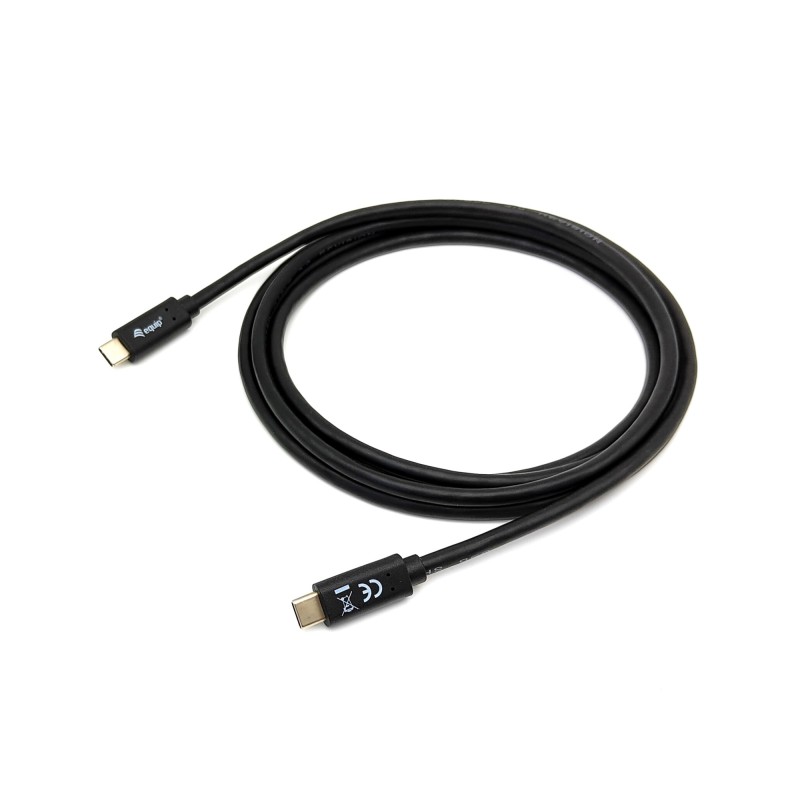 128346 Cable USB 3.2 Gen 1 C a C  M/M   1 0m  PD 60W  5Gbps  Negro