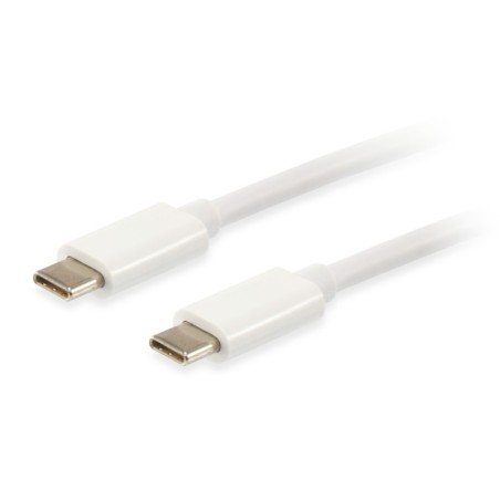 128351 Cable USB 3.2 Gen 2 C a C  M/M  1 0m  PD 60W   4K/60Hz  5Gbps  Blanco
