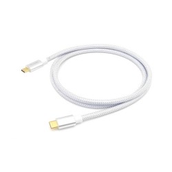 128358 Cable USB 3.2 Gen 2 C a C  M/M  2 0m  PD 100W   4K/60Hz  10Gbps  Blanco