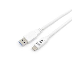 128363 Cable USB 3.2 Gen 1 C a A  M/M   1 0m  5Gbps  Blanco