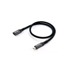 128371 Cable de extensin USB 3.2 Gen 2 C a C  M/F  1 0m  4K/60Hz  10Gbps  Negro