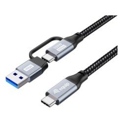 128432 cable USB USB 3.2 Gen 2x2 2 m USB A/USB C USB C 20 Gbit/s 100 W Negro