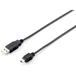 128521 Cable USB 2.0 A a Mini-B  M/M  1 8 m
