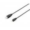 128523 Cable USB 2.0 Tipo A Macho a Micro-B Macho  1 8m