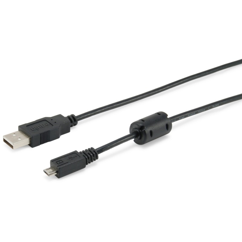 128596 Cable USB 2.0 Tipo A a Micro-B  1 0m   Negro