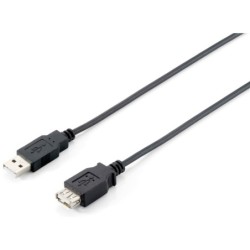 128852 Cable de extensin USB 2.0 tipo A macho a hembra  5 0 m   negro