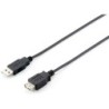 128852 Cable de extensin USB 2.0 tipo A macho a hembra  5 0 m   negro