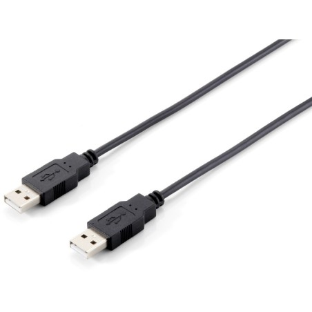 128870 Cable USB 2.0 A-A  1 8 m   Negro