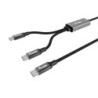128895 cable USB USB 2.0 1 5 m USB C 2 x USB C 0 48 Gbit/s 140 W Negro