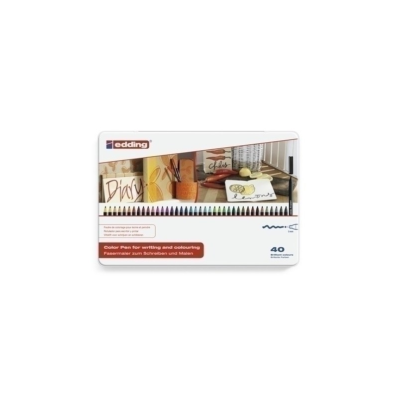 ROTUL.EDDING 1300 CAJA METAL de 40