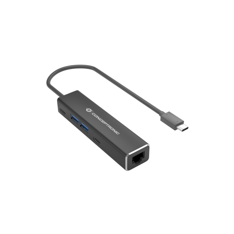 ABBY14B base para porttil y replicador de puertos Almbrico USB 3.2 Gen 1 (3.1 Gen 1) Type-C Gris