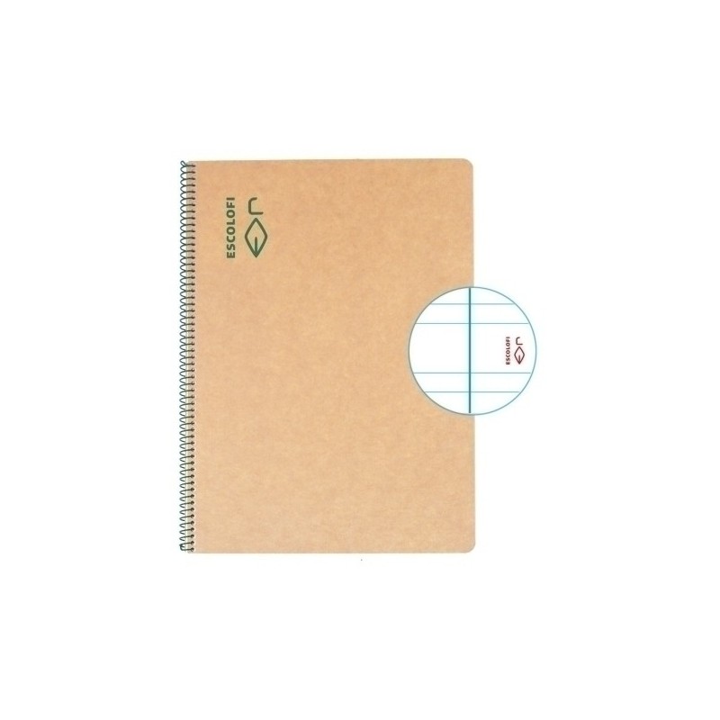 BLOCK ESCOLOFI GREEN A4 50h 3 5 80g C/M - Pack de 5 unidades
