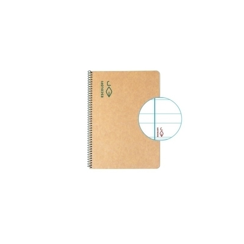 BLOCK ESCOLOFI GREEN A5 50h MONT 80g C/M - Pack de 5 unidades