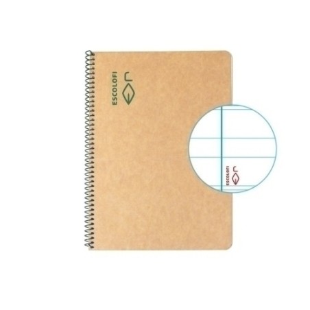 BLOCK ESCOLOFI GREEN A5 50h MONT 80g C/M - Pack de 5 unidades