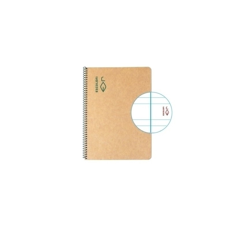 BLOCK ESCOLOFI GREEN A5 50h P.3 5 80g C/ - Pack de 5 unidades