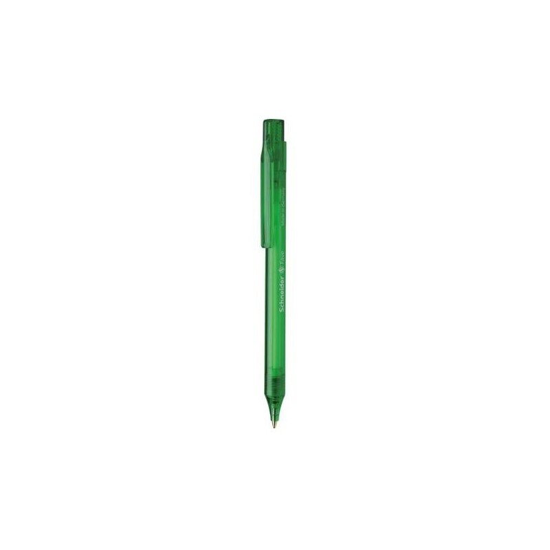 Fave Verde Bolgrafo de punta retrctil con pulsador Medio