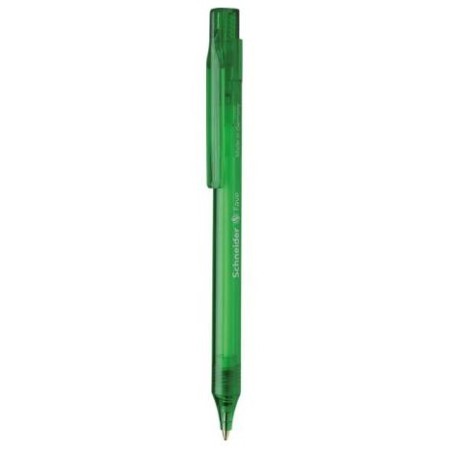 Fave Verde Bolgrafo de punta retrctil con pulsador Medio