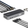 Docking Station Universal USB-C de 3 Pantallas - Docking Station USB Tipo C HDMI DP - PD 140W para Carga de MacBook Pro y Window