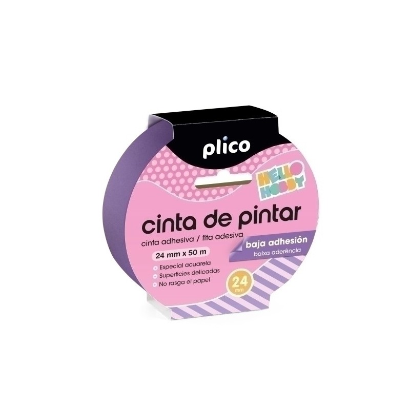 CINTA PINTOR PLICO BAJA ADHE. 24x50 - Pack de 10 unidades