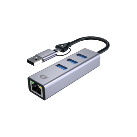 ABBY25G base para porttil y replicador de puertos Almbrico USB 3.2 Gen 1 (3.1 Gen 1) Type-A + Type-C Gris