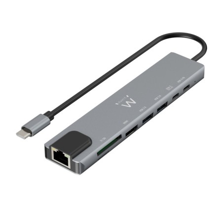 EW1146 base para porttil y replicador de puertos Almbrico USB 3.2 Gen 1 (3.1 Gen 1) Type-C Gris