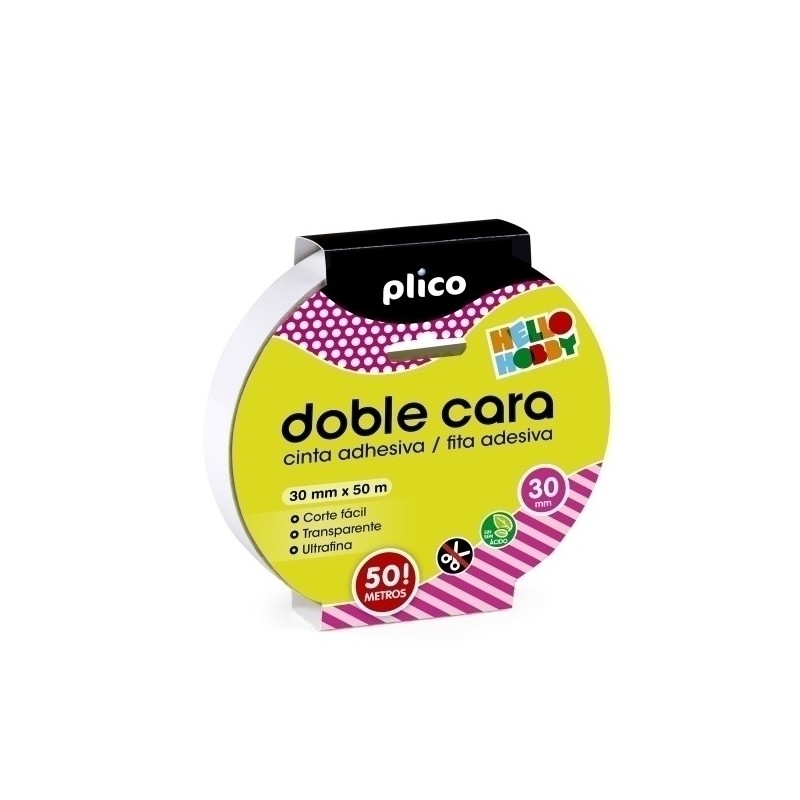 CINTA ADHESIVA DOBLE CARA PLICO 30x50