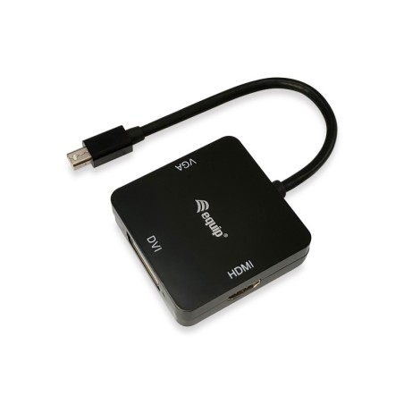 133439 adaptador de cable de vdeo 0 15 m Mini DisplayPort DVI-D + VGA (D-Sub) + HDMI Negro
