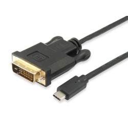Cable USB-C a DVI-D Dual Link  M/M  1 8 m