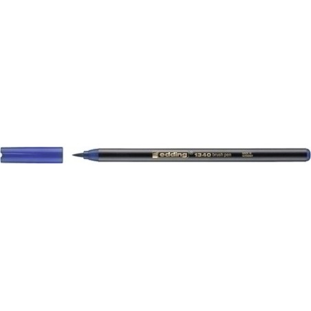 ROTUL.EDDING 1340 BRUSHPEN AZUL - Pack de 10 unidades