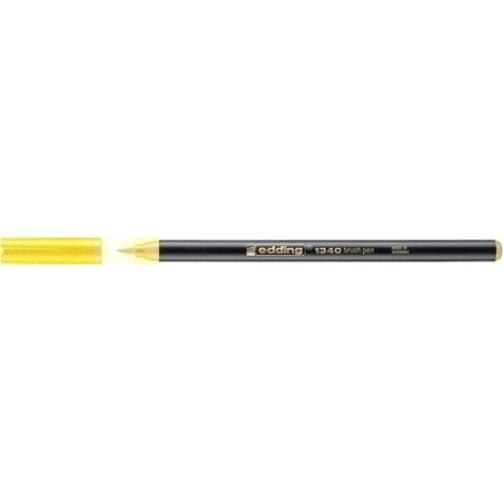 ROTUL.EDDING 1340 BRUSHPEN AMARILLO - Pack de 10 unidades