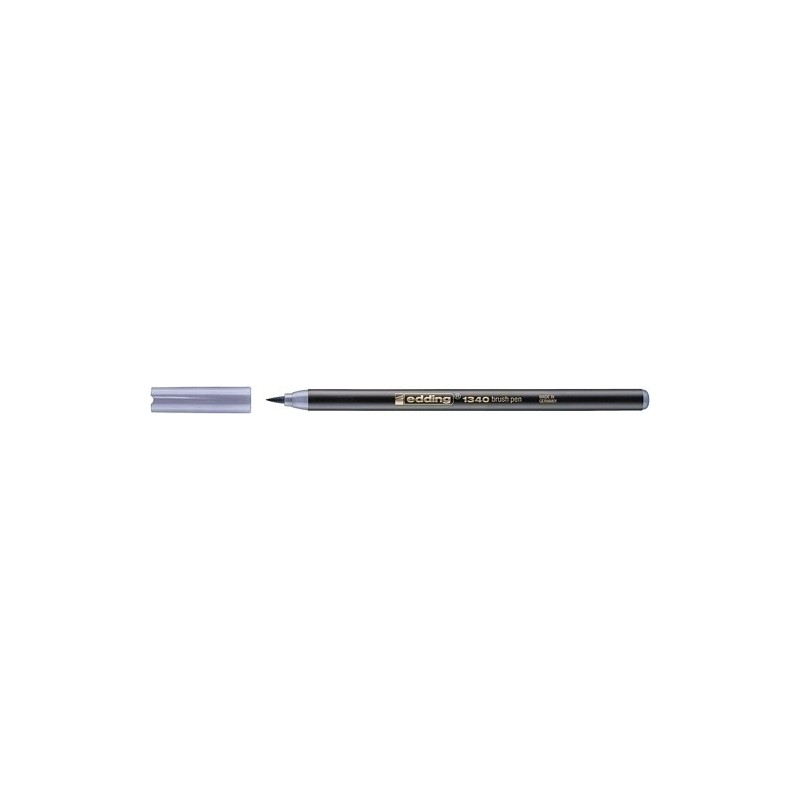 ROTUL.EDDING 1340 BRUSHPEN G.PLATA - Pack de 10 unidades
