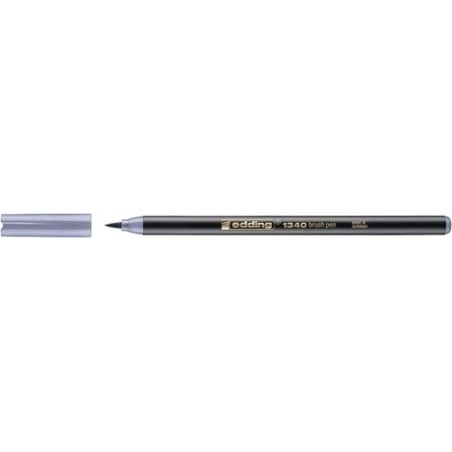 ROTUL.EDDING 1340 BRUSHPEN G.PLATA - Pack de 10 unidades