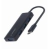 UHB-CM-U3P4-02 base para porttil y replicador de puertos Almbrico USB 3.2 Gen 1 (3.1 Gen 1) Type-C Negro